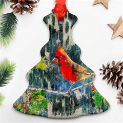 Texture Art Decoration Abstract Bird Nature Ornament (Christmas Tree) 