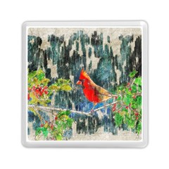 Texture Art Decoration Abstract Bird Nature Memory Card Reader (Square)