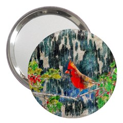 Texture Art Decoration Abstract Bird Nature 3  Handbag Mirrors by Pakrebo