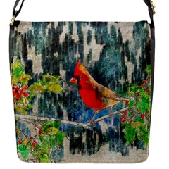 Texture Art Decoration Abstract Bird Nature Flap Closure Messenger Bag (S)