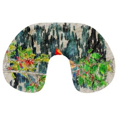 Texture Art Decoration Abstract Bird Nature Travel Neck Pillow