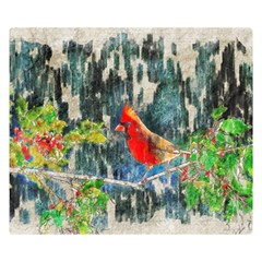 Texture Art Decoration Abstract Bird Nature Double Sided Flano Blanket (Small) 