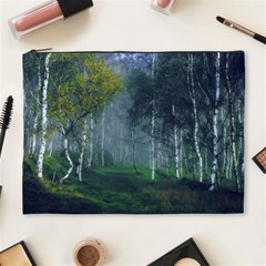 Birch Forest Nature Landscape Cosmetic Bag (xl) by Pakrebo