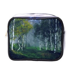 Birch Forest Nature Landscape Mini Toiletries Bag (one Side) by Pakrebo