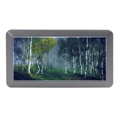 Birch Forest Nature Landscape Memory Card Reader (mini) by Pakrebo