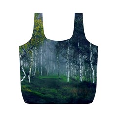 Birch Forest Nature Landscape Full Print Recycle Bag (m) by Pakrebo