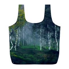 Birch Forest Nature Landscape Full Print Recycle Bag (l) by Pakrebo