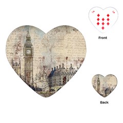 London Westminster Bridge Building Playing Cards (heart) by Pakrebo