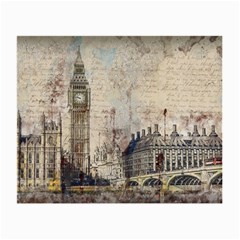 London Westminster Bridge Building Small Glasses Cloth (2 Sides) by Pakrebo