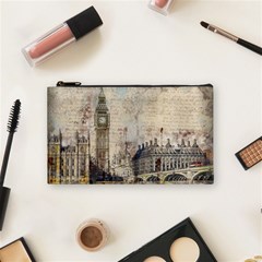 London Westminster Bridge Building Cosmetic Bag (small) by Pakrebo