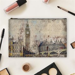 London Westminster Bridge Building Cosmetic Bag (large) by Pakrebo