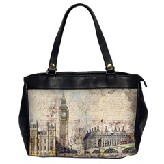 London Westminster Bridge Building Oversize Office Handbag (2 Sides) by Pakrebo