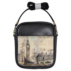 London Westminster Bridge Building Girls Sling Bag by Pakrebo