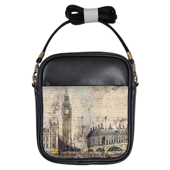 London Westminster Bridge Building Girls Sling Bag