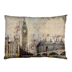 London Westminster Bridge Building Pillow Case (two Sides) by Pakrebo