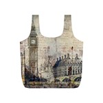 London Westminster Bridge Building Full Print Recycle Bag (S) Front