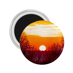 Sun Evening Sunset Sky Landscape 2 25  Magnets by Pakrebo