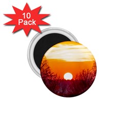 Sun Evening Sunset Sky Landscape 1 75  Magnets (10 Pack)  by Pakrebo