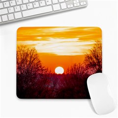 Sun Evening Sunset Sky Landscape Large Mousepads by Pakrebo