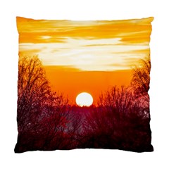 Sun Evening Sunset Sky Landscape Standard Cushion Case (two Sides)