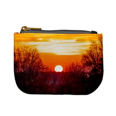 Sun Evening Sunset Sky Landscape Mini Coin Purse by Pakrebo