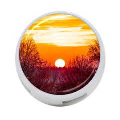 Sun Evening Sunset Sky Landscape 4-port Usb Hub (one Side) by Pakrebo