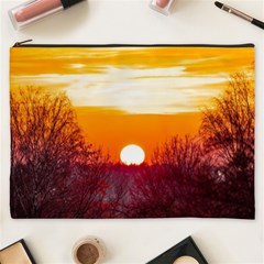 Sun Evening Sunset Sky Landscape Cosmetic Bag (xxxl) by Pakrebo