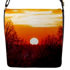 Sun Evening Sunset Sky Landscape Flap Closure Messenger Bag (s) by Pakrebo