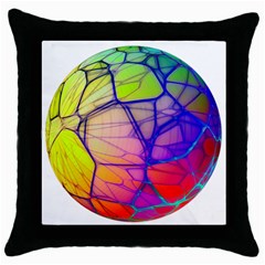 Isolated Transparent Sphere Throw Pillow Case (black) by Pakrebo