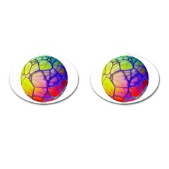 Isolated Transparent Sphere Cufflinks (oval) by Pakrebo