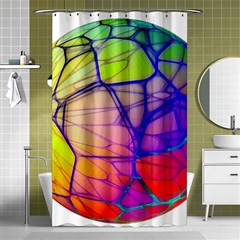 Isolated Transparent Sphere Shower Curtain 48  X 72  (small)  by Pakrebo