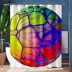 Isolated Transparent Sphere Shower Curtain 60  X 72  (medium)  by Pakrebo