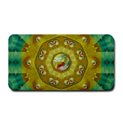 Mandala In Peace And Feathers Medium Bar Mats by pepitasart