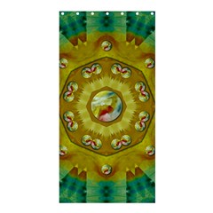 Mandala In Peace And Feathers Shower Curtain 36  X 72  (stall)  by pepitasart