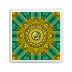 Mandala In Peace And Feathers Memory Card Reader (square) by pepitasart