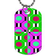 Octagon Purple Dog Tag (one Side)