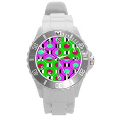 Octagon Purple Round Plastic Sport Watch (l) by impacteesstreetwear