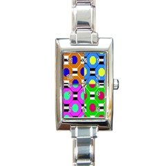 Octagon Green Rectangle Italian Charm Watch