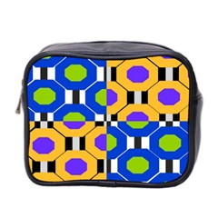 Octagon Blue Mini Toiletries Bag (two Sides) by impacteesstreetwear