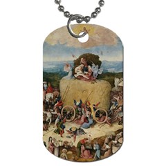 Heronimus Bosch The Haywagon 2 Dog Tag (one Side)