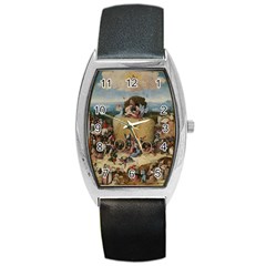 Heronimus Bosch The Haywagon 2 Barrel Style Metal Watch