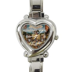 Heronimus Bosch The Haywagon 2 Heart Italian Charm Watch by impacteesstreetwearthree