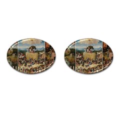 Heronimus Bosch The Haywagon 2 Cufflinks (oval)