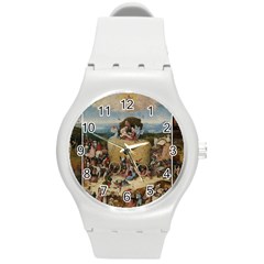 Heronimus Bosch The Haywagon 2 Round Plastic Sport Watch (m) by impacteesstreetwearthree