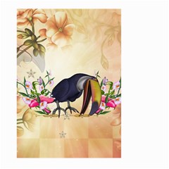 Funny Coutan With Flowers Large Garden Flag (two Sides) by FantasyWorld7