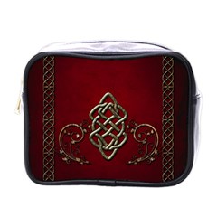 Wonderful Decorative Celtic Knot Mini Toiletries Bag (one Side) by FantasyWorld7