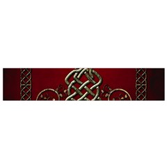 Wonderful Decorative Celtic Knot Small Flano Scarf by FantasyWorld7