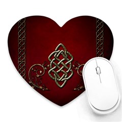 Wonderful Decorative Celtic Knot Heart Mousepads by FantasyWorld7