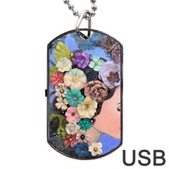 Dream  Dog Tag Usb Flash (one Side) by CKArtCreations