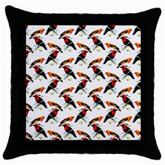 Birds 1 Throw Pillow Case (black) by ArtworkByPatrick